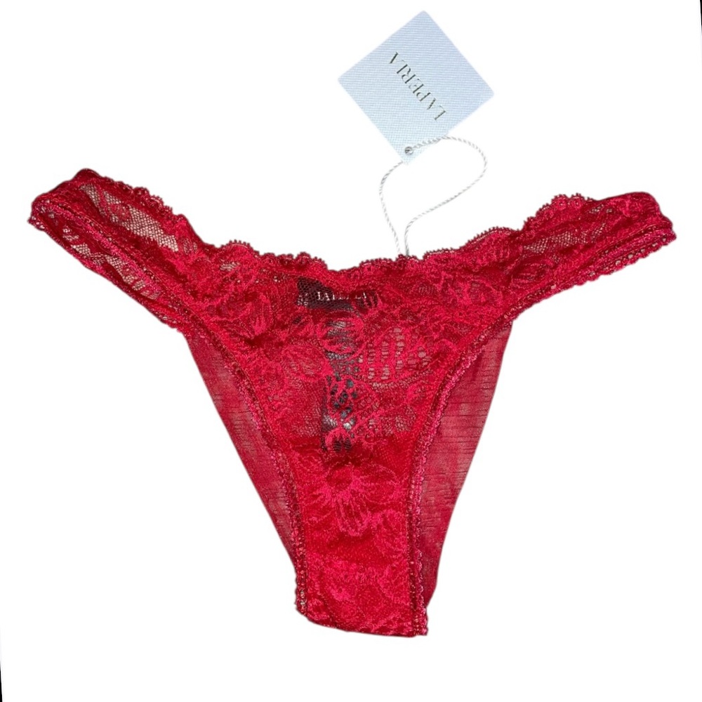 La Perla Red Lace Panties xs